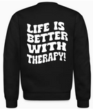 "Life is Better With Therapy Retro" Crew